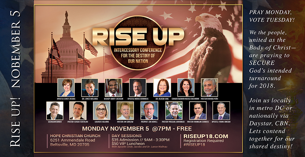 RISE UP Monday! Vote Tuesday! Stand for National Turnaround