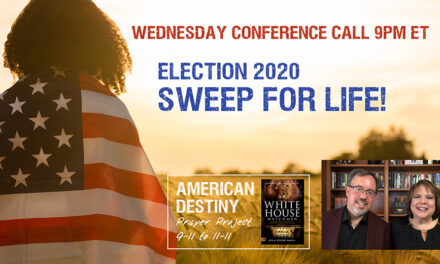 ONE VOICE AT NOON! PRAY AND VOTE. DECLARE A SWEEP FOR LIFE!