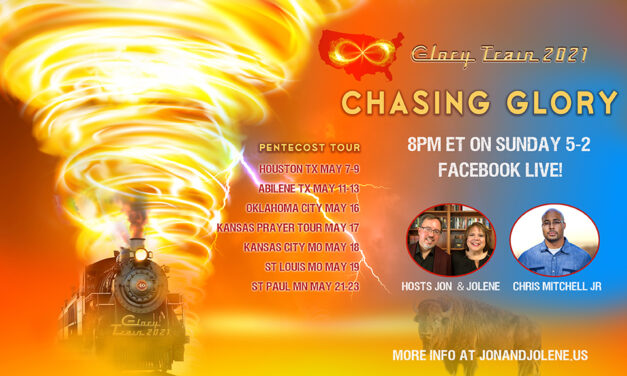 FB LIVE 8pm SUNDAY WITH CHRIS MITCHELL, LORI PERZ—CHASING GLORY!
