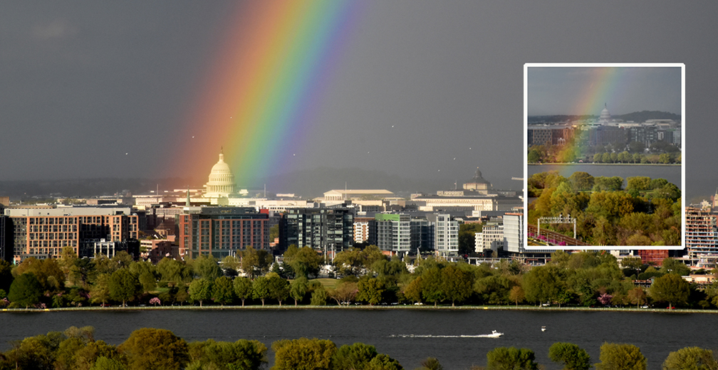 DRAMATIC PHOTO! Rainbow Over Capitol—What is God Saying?