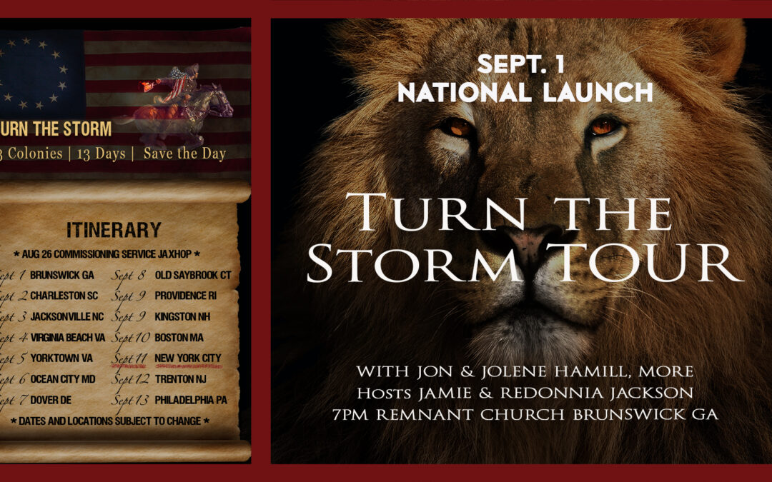 SONS OF THE STORM WINDS—CALL TONIGHTNational Launch Tomorrow—7pm Remnant, Brunswick GA!