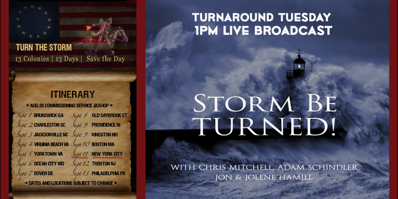 <strong>STORM BE TURNED! IMPARTATION OF FAITH FOR VICTORY<br>Turnaround Tuesday Live Broadcast 1pm ET!</strong>