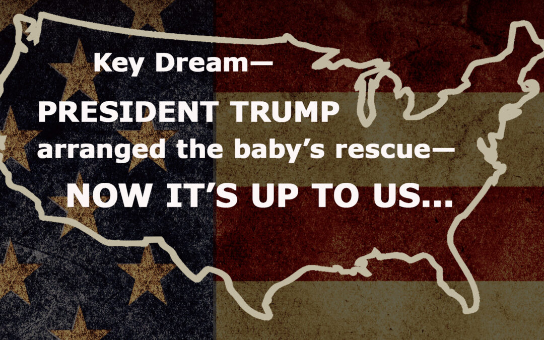 KEY DREAM—TRUMP ARRANGED FOR THE RESCUE—NOW IT’S UP TO US