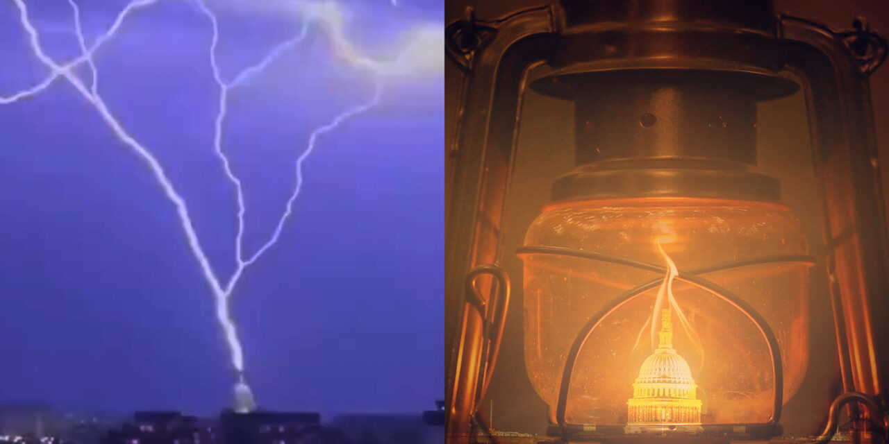 NYE—LIGHTNING STRIKES CAPITOL—GRAPHIC LITERALLY PROPHESIES!