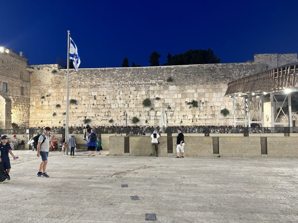 Western Wall at Night