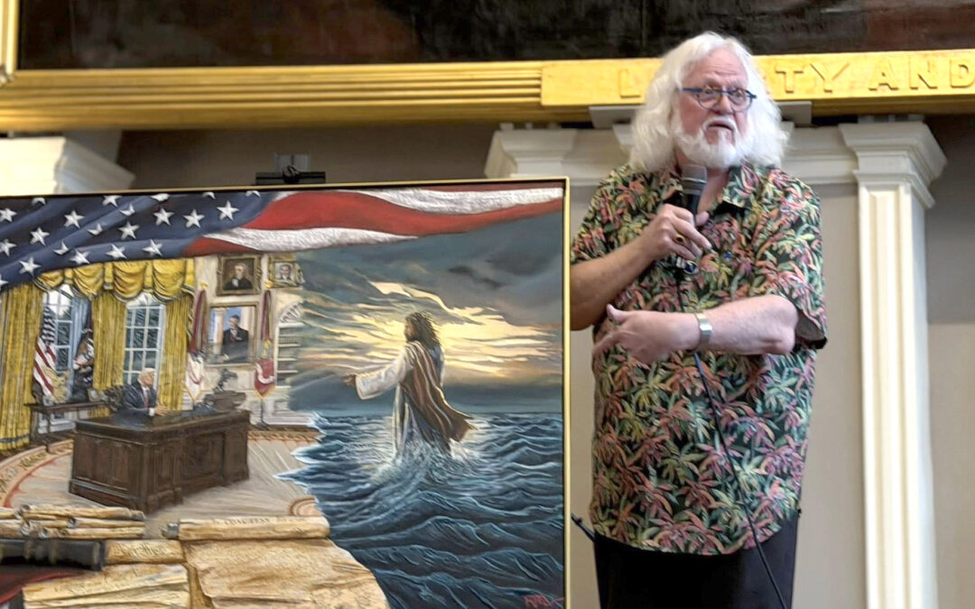 TRUMP PAINTING, CHUCK PIERCE PROPHECY PROVES PROPHETIC! MIDNIGHT WATCH