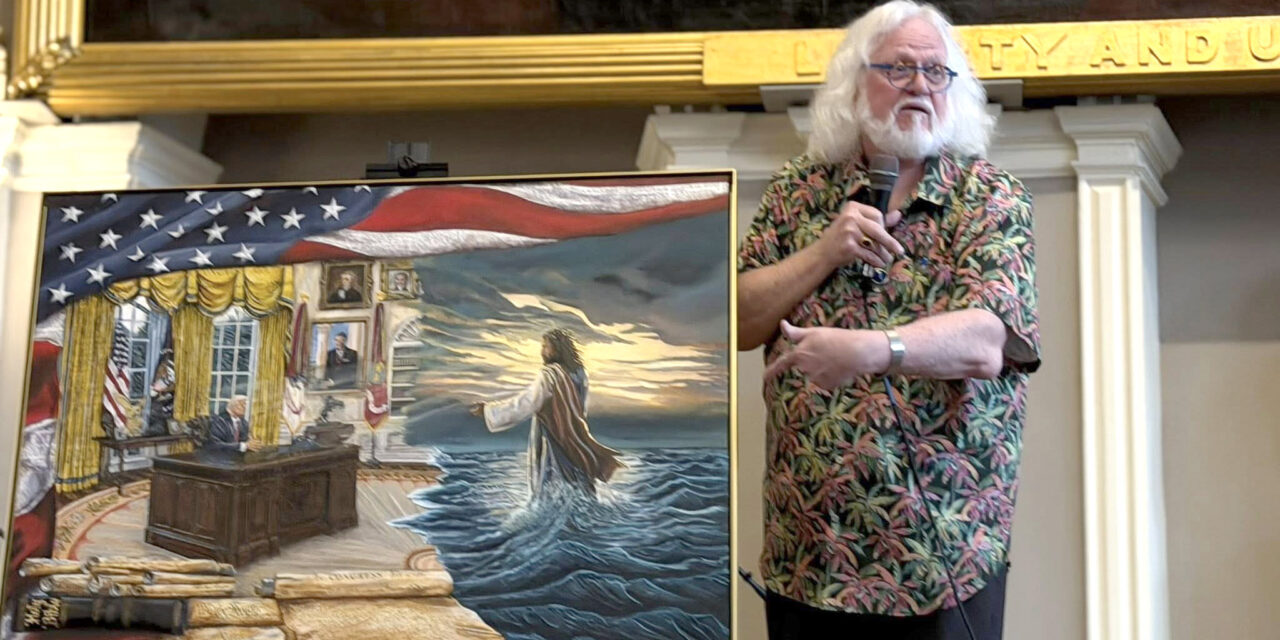 TRUMP PAINTING, CHUCK PIERCE PROPHECY PROVES PROPHETIC! MIDNIGHT WATCH